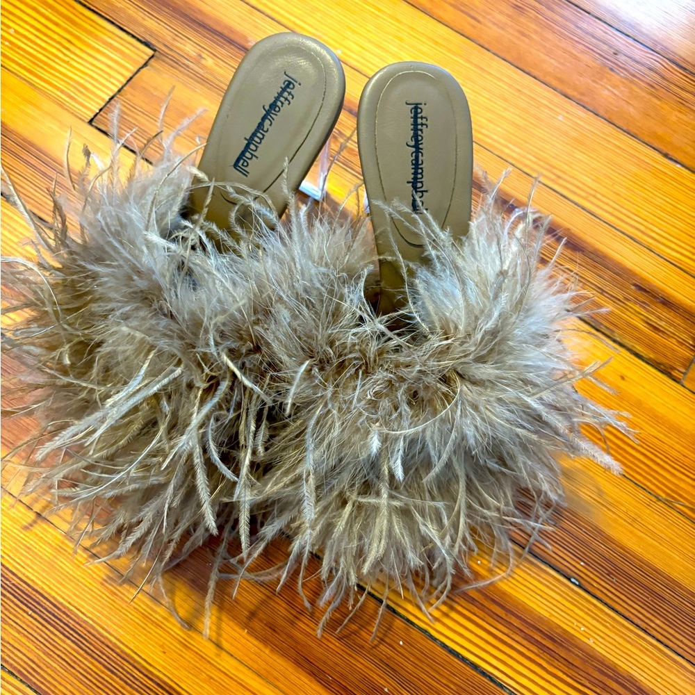 Jeffrey Campbell feather heels